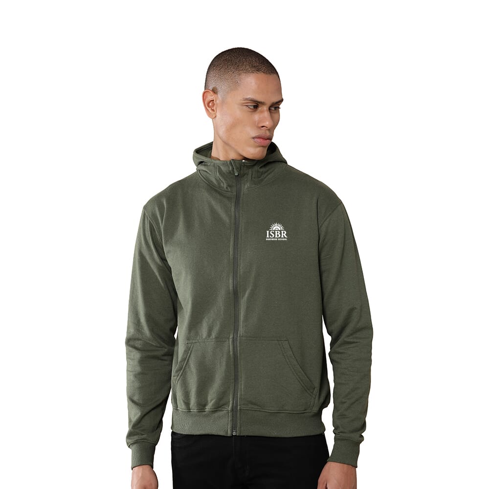 Greys&Blues Rocky Hoodie with Zip- Olive Green  